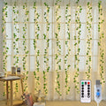 JMEXSUSS Maple Leaf Curtain Lights, 200 LED Fall Garland with Fairy Lights