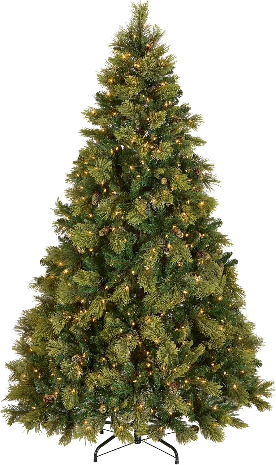 National Tree Company 7.5ft Pre-Lit Carolina Pine Artificial Christmas Tree