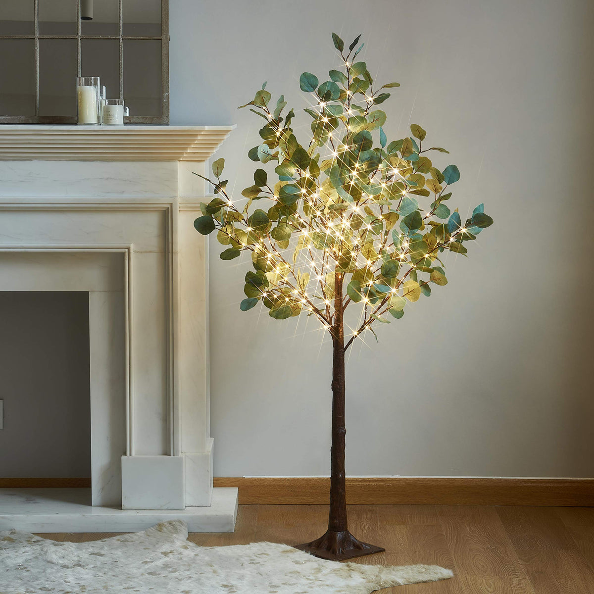 LITBLOOM Lighted Birch Twig Tree with Fairy Lights 4FT 200 LED Lights for Indoor Outdoor Home Christmas Holiday Decoration