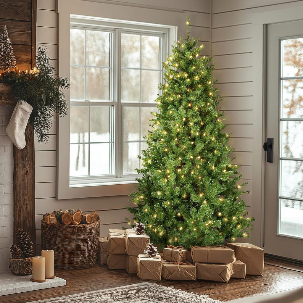 National Tree Company 6ft Pre-Lit North Valley Spruce Christmas Tree