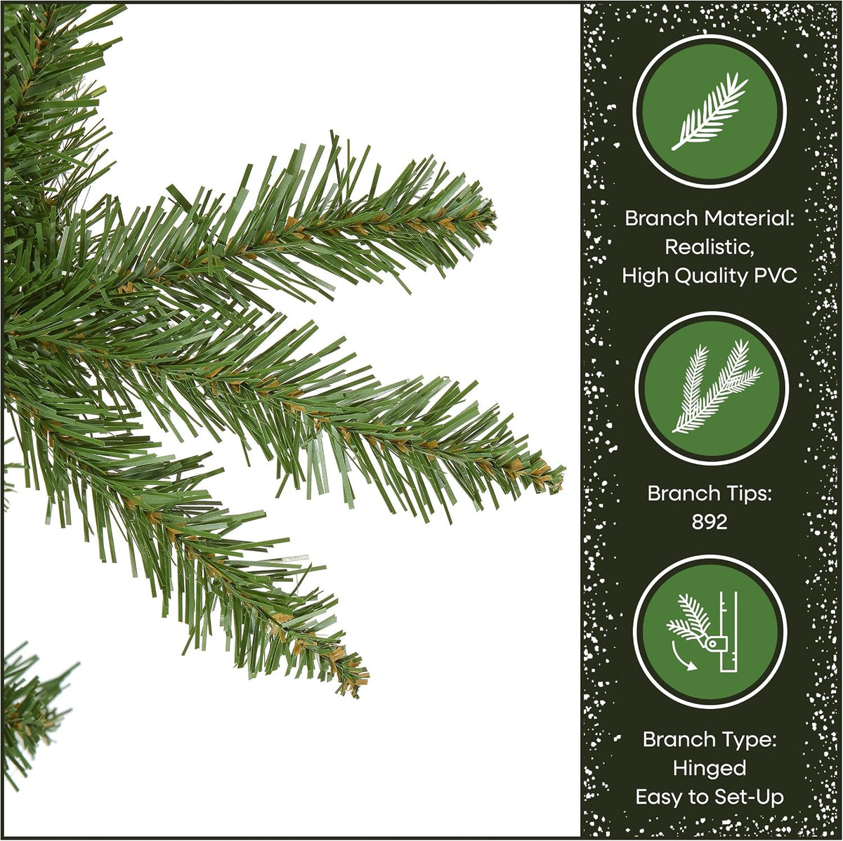 National Tree Company 7ft Unlit Kingswood Fir Slim Christmas Tree
