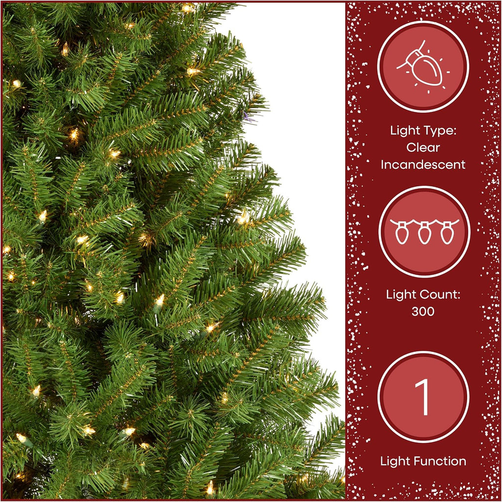 National Tree Company 6ft Pre-Lit North Valley Spruce Christmas Tree