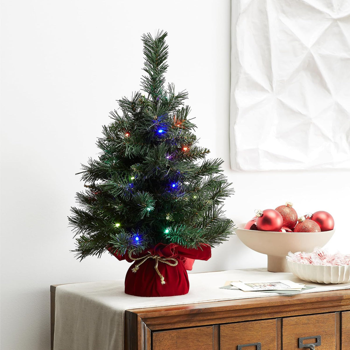 National Tree Company 24in Pre-Lit Majestic Fir Artificial Christmas Tree