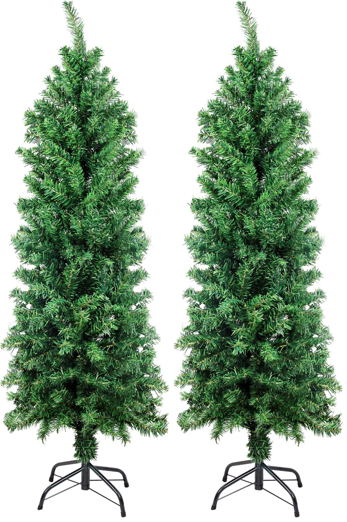 Suunyglade 4FT Green Artificial Christmas Tree, Premium Hinged Pine Tree