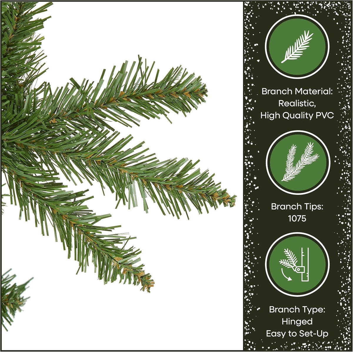 National Tree Company 7.5ft Unlit Kingswood Fir Slim Christmas Tree