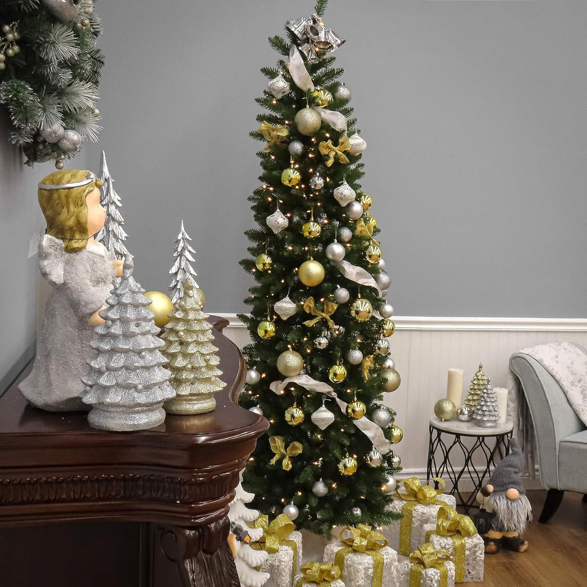 National Tree Company 6ft Unlit Kingswood Fir Slim Christmas Tree