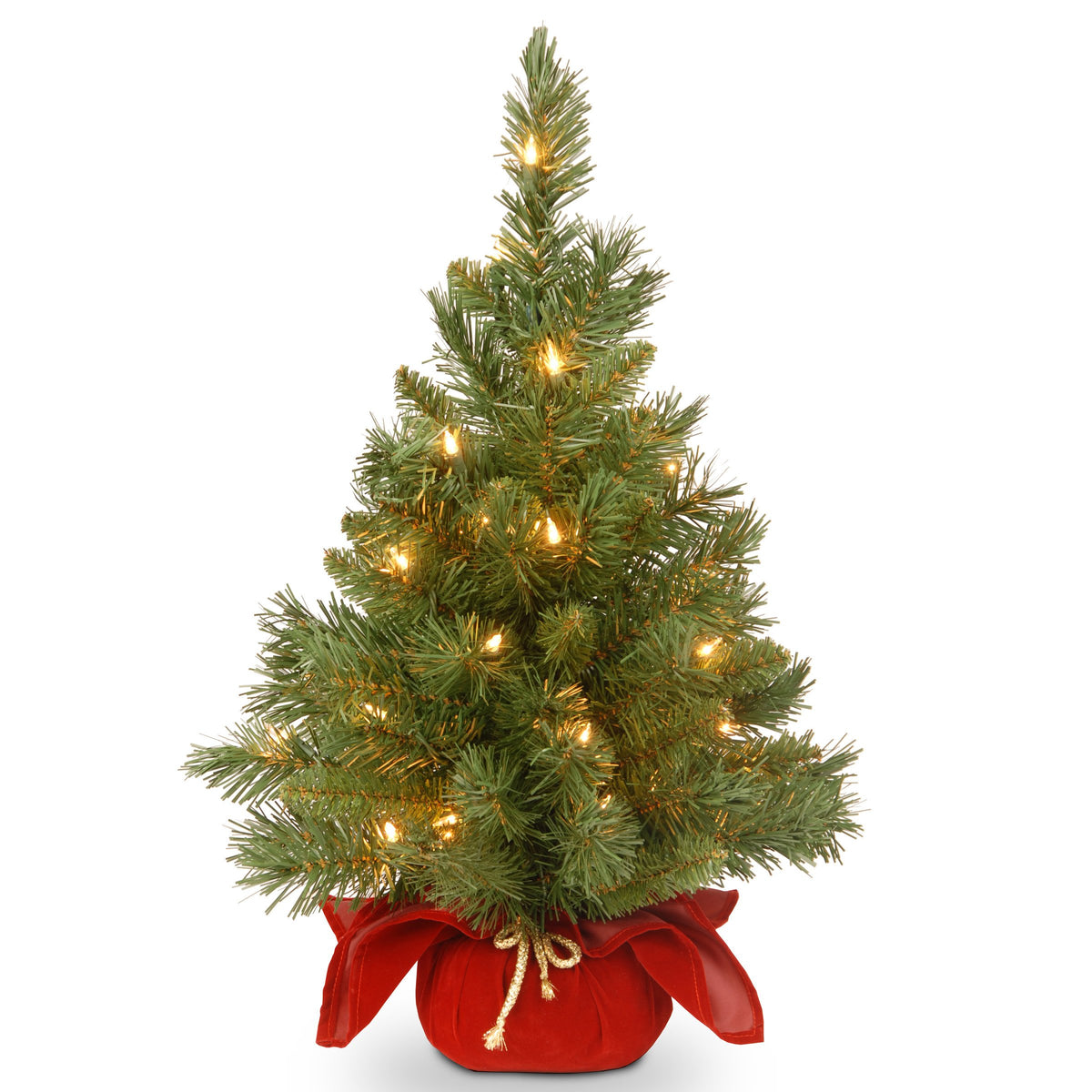 National Tree Company 24in Pre-Lit Majestic Fir Mini Christmas Tree