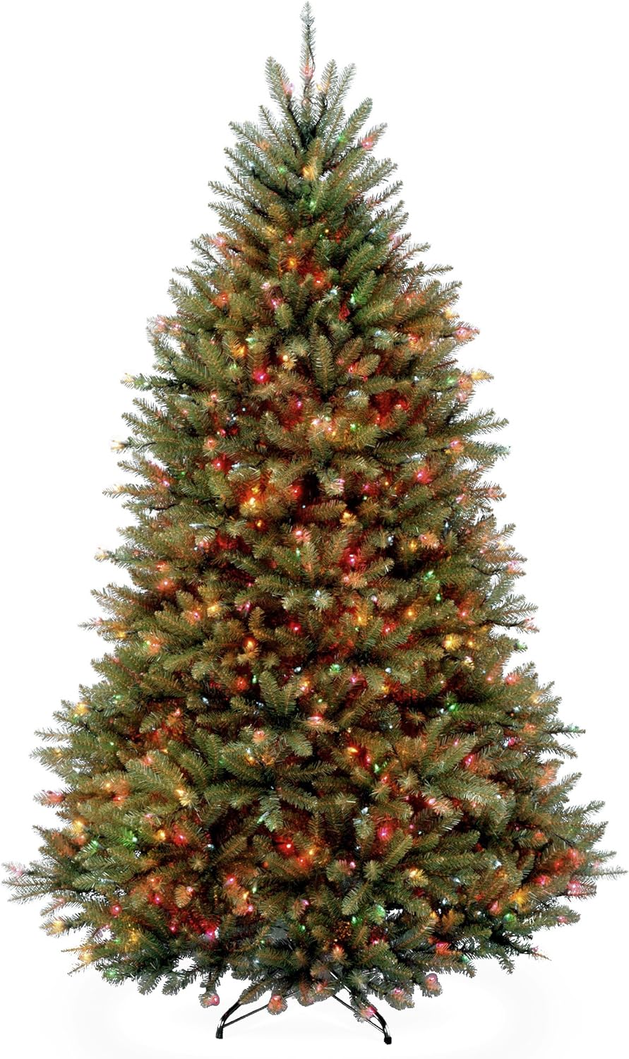 National Tree Company 7.5ft Pre-Lit Dunhill Fir Artificial Christmas Tree