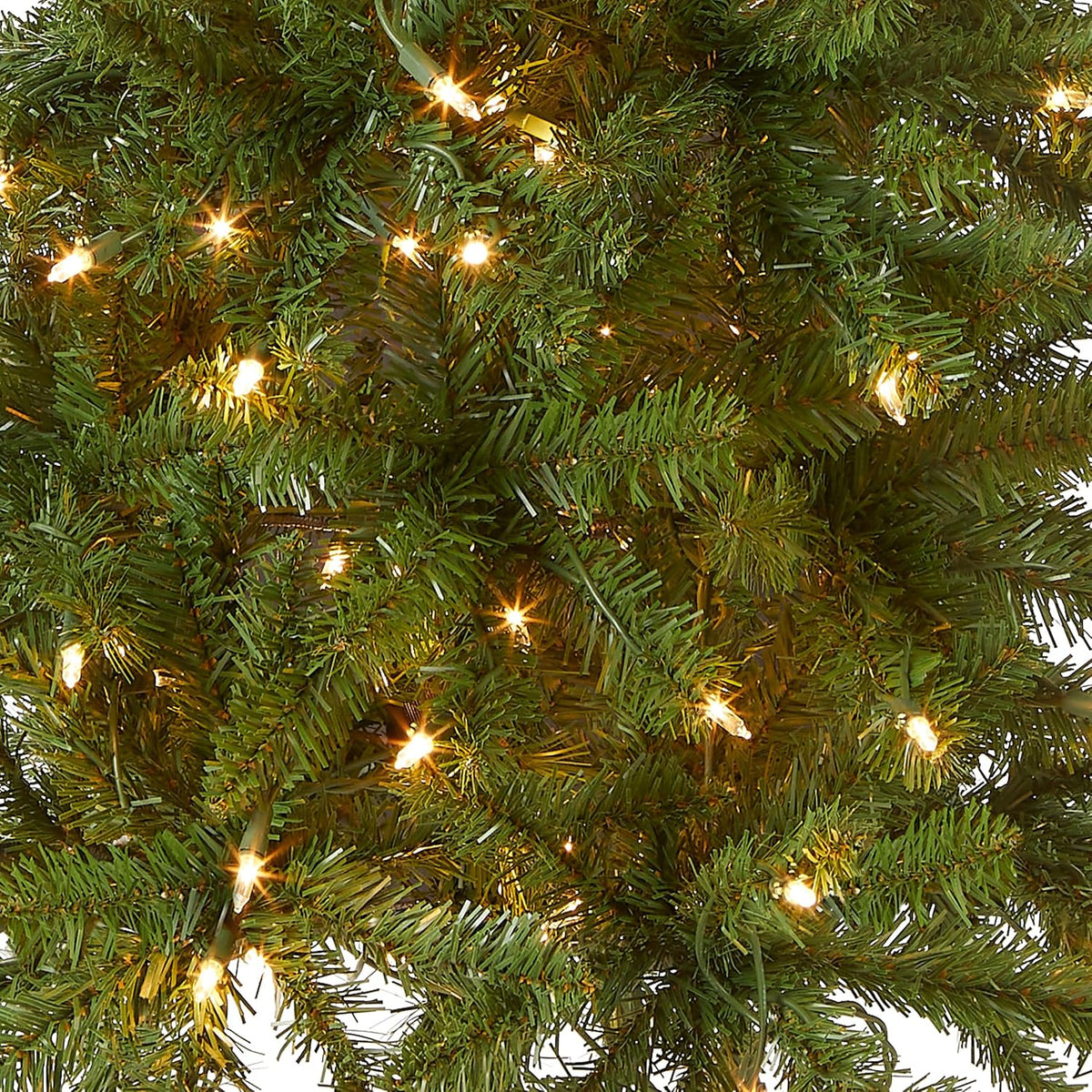 National Tree Company 4.5ft Pre-Lit Kingswood Fir Slim Christmas Tree
