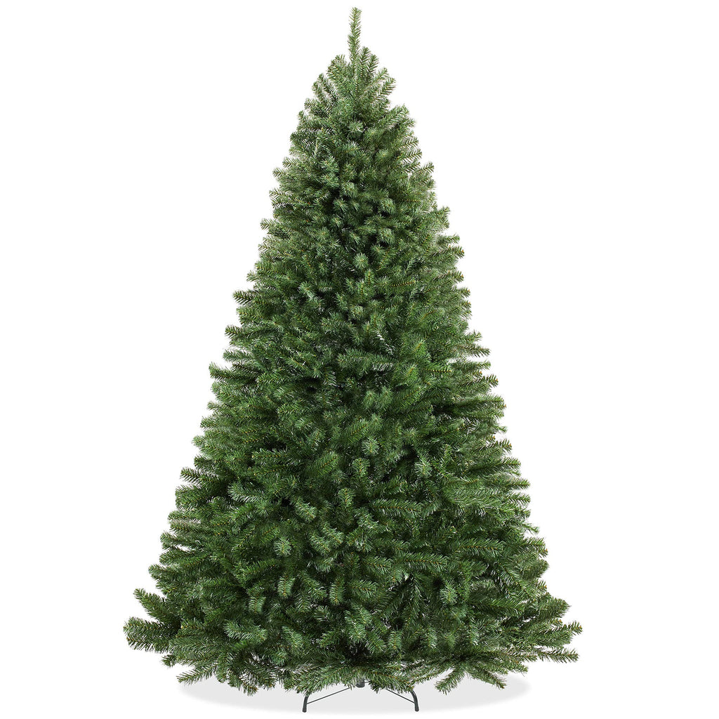 Casafield 7.5FT Realistic Green Spruce Unlit Artificial Holiday Christmas Tree with Sturdy Metal Stand