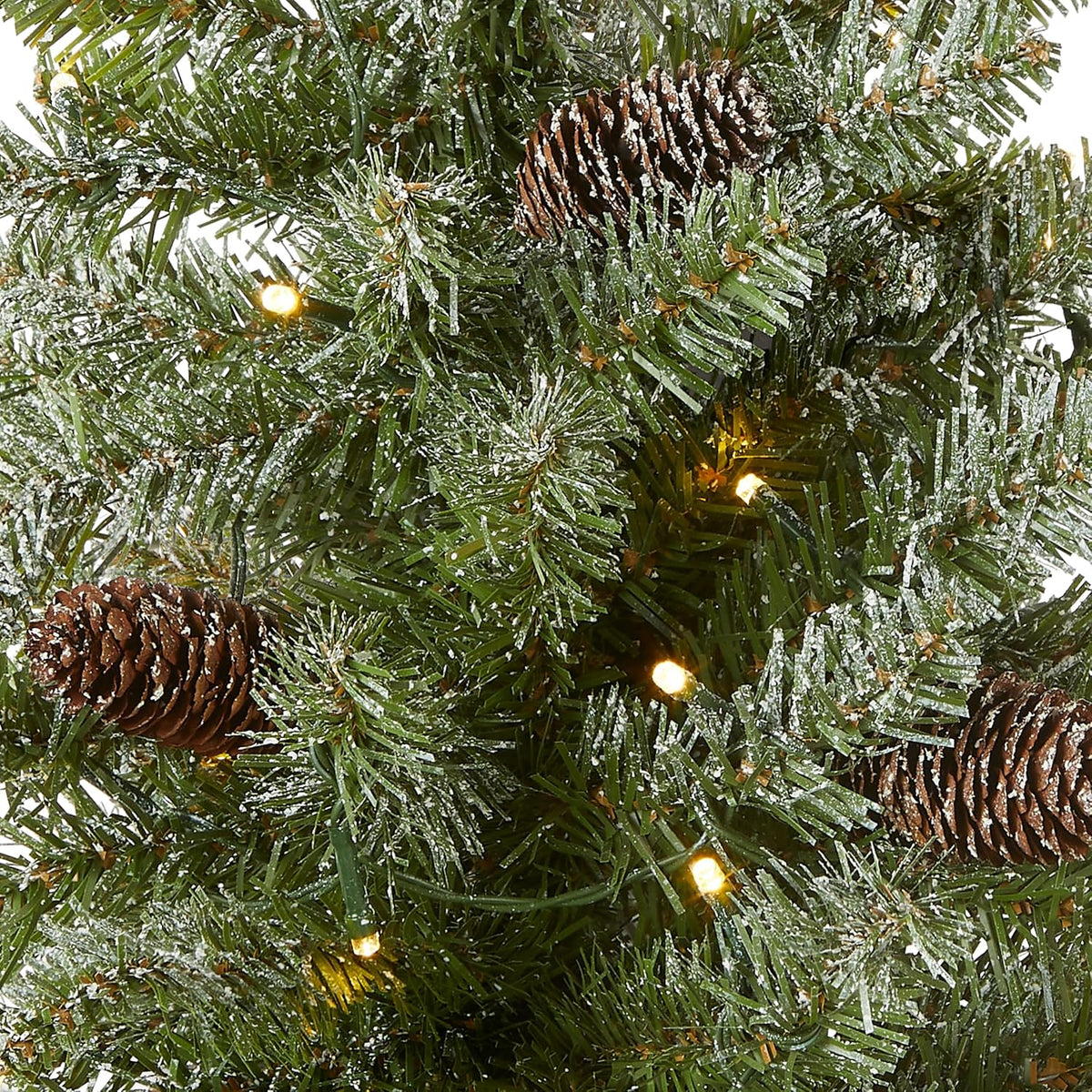 National Tree Company 2ft Pre-Lit Flocked Mini Artificial Christmas Tree