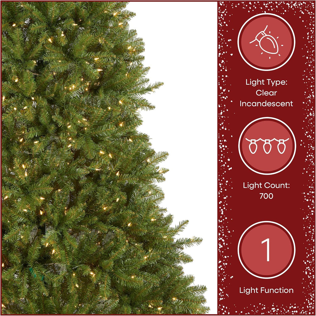 National Tree Company 7ft Pre-Lit Dunhill Fir Artificial Christmas Tree